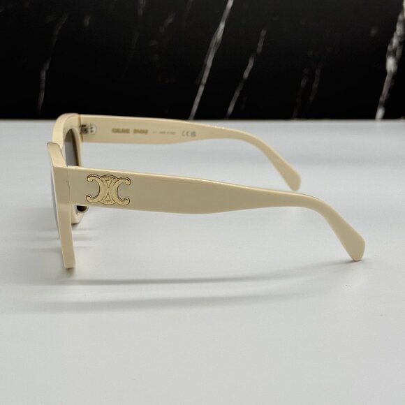 NEW CELINE CL40253F 25F IVORY WOMEN SUNGLASSES CELINE - Picture 6 of 10